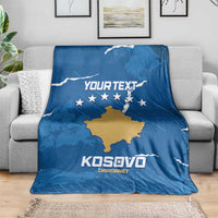 Custom Kosovo Football Blanket Come On Dardanet