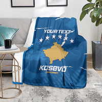 Custom Kosovo Football Blanket Come On Dardanet