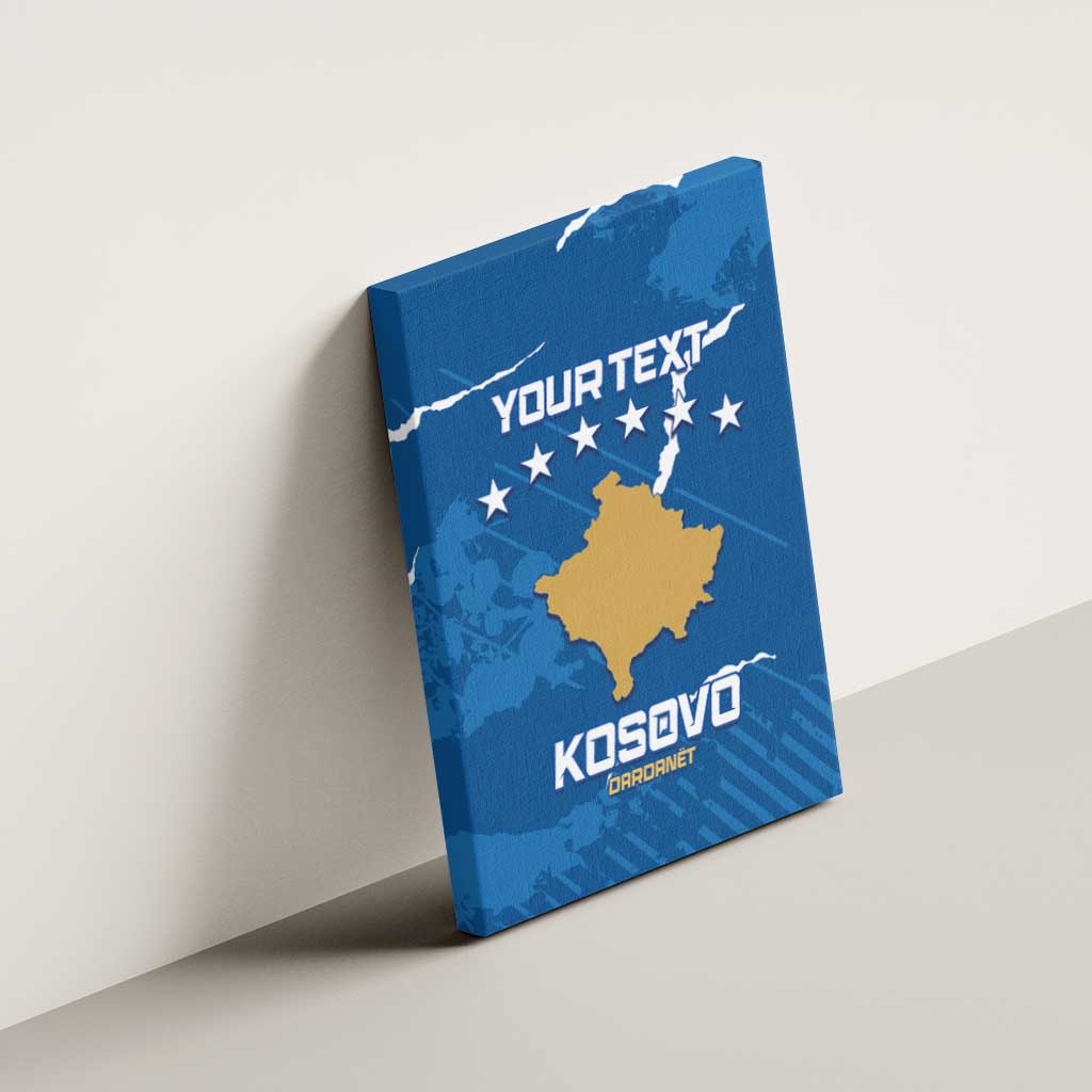 Custom Kosovo Football Canvas Wall Art Come On Dardanet