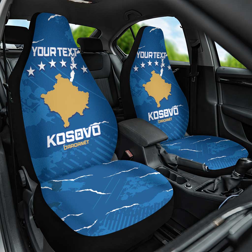 Custom Kosovo Football Car Seat Cover Come On Dardanet
