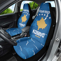 Custom Kosovo Football Car Seat Cover Come On Dardanet
