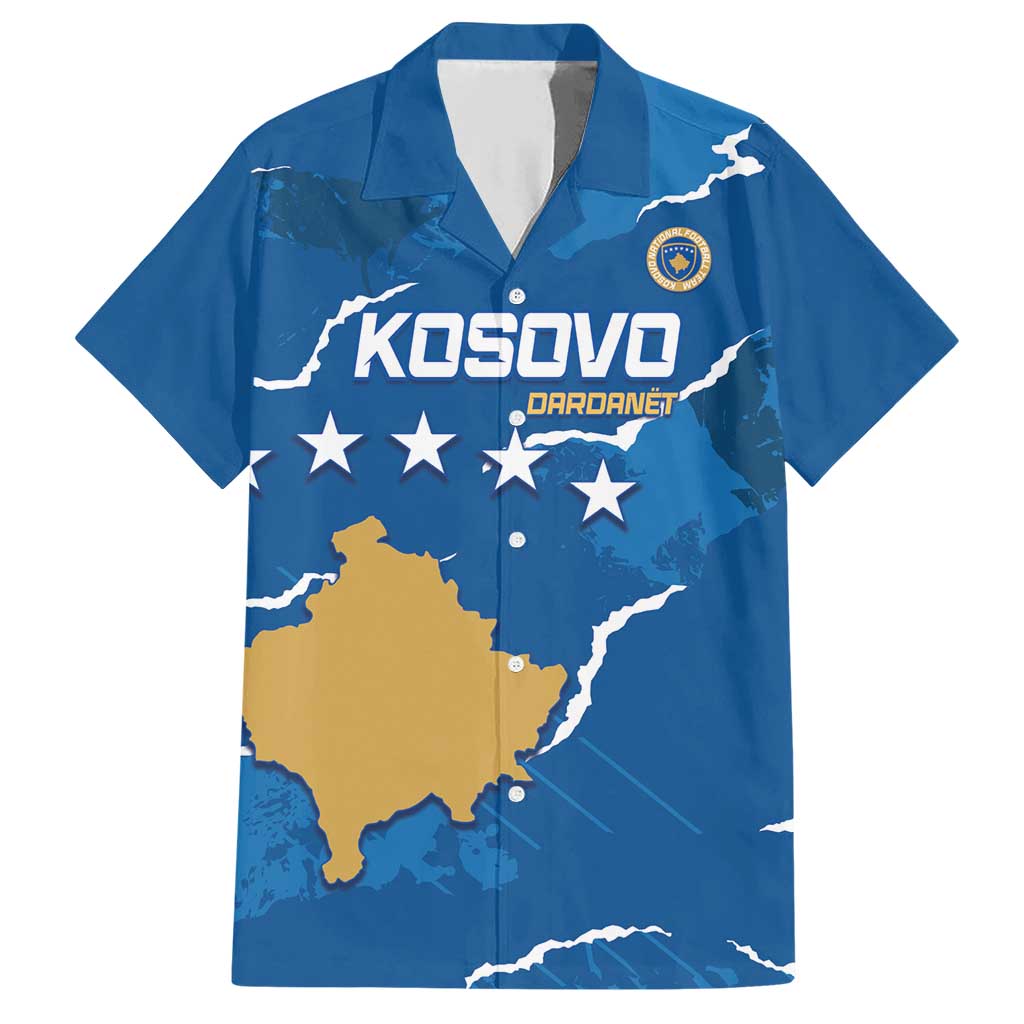 Custom Kosovo Football Family Matching Short Sleeve Bodycon Dress and Hawaiian Shirt Come On Dardanet