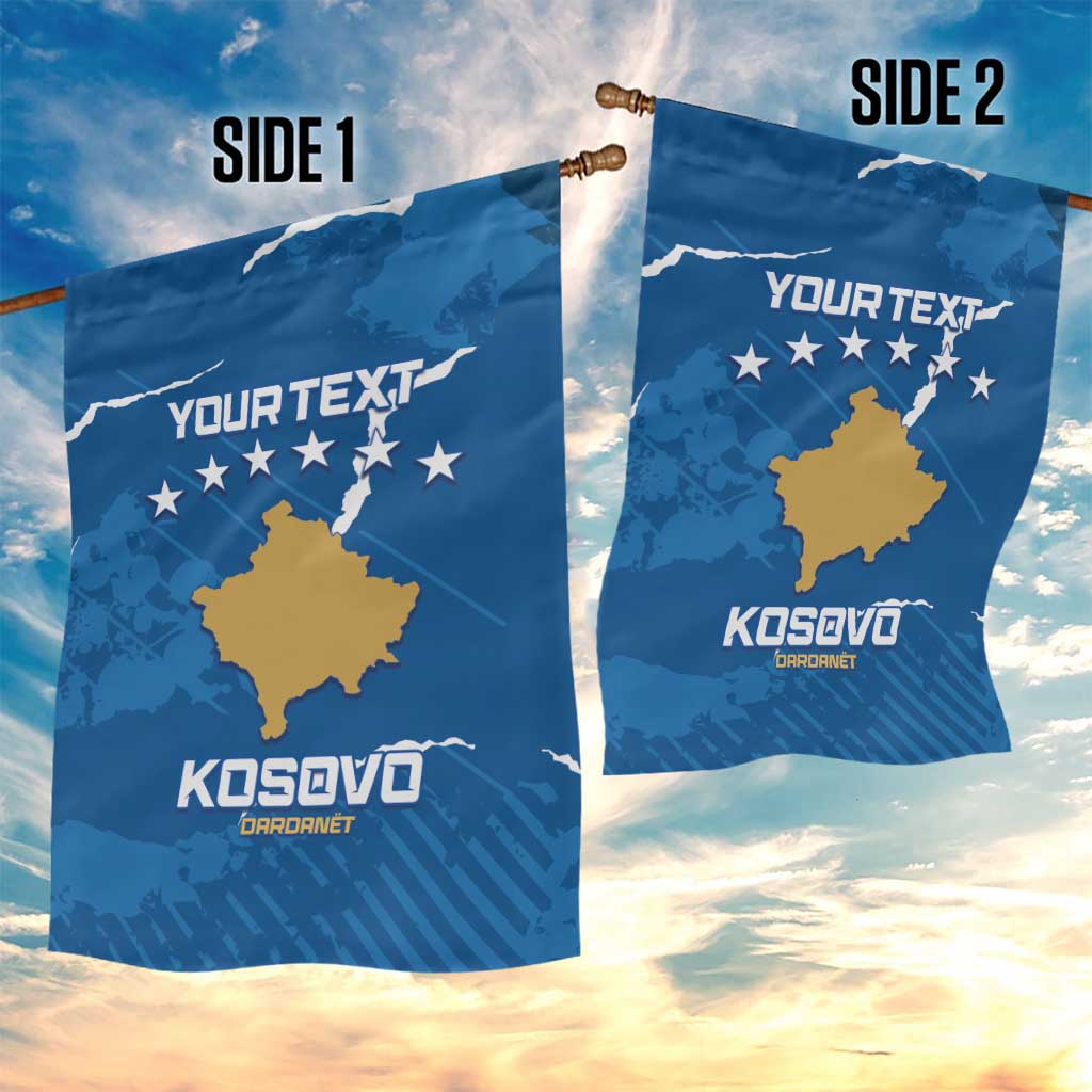 Custom Kosovo Football Garden Flag Come On Dardanet