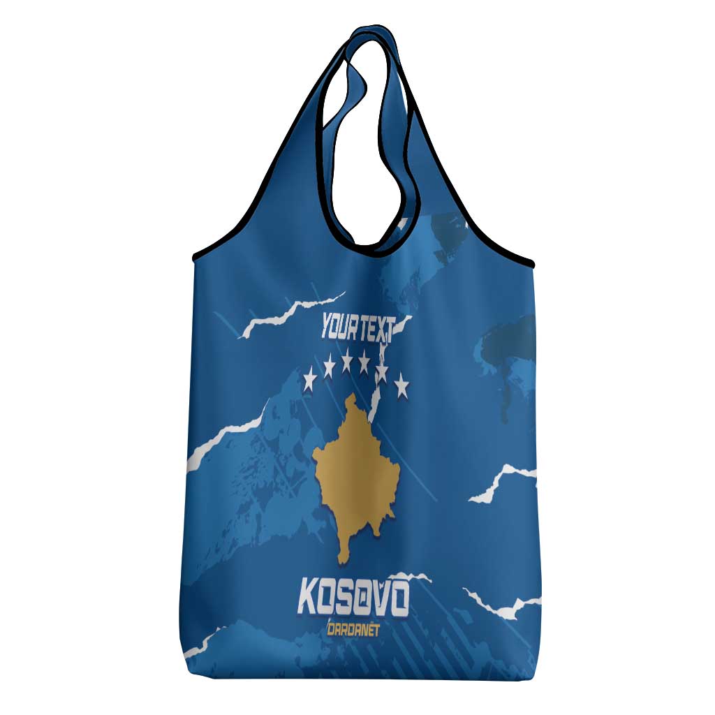 Custom Kosovo Football Grocery Bag Come On Dardanet