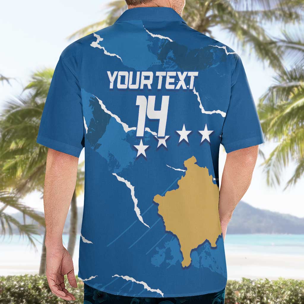 Custom Kosovo Football Hawaiian Shirt Come On Dardanet