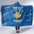 Custom Kosovo Football Hooded Blanket Come On Dardanet