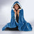 Custom Kosovo Football Hooded Blanket Come On Dardanet