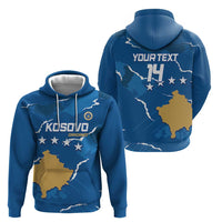 Custom Kosovo Football Hoodie Come On Dardanet
