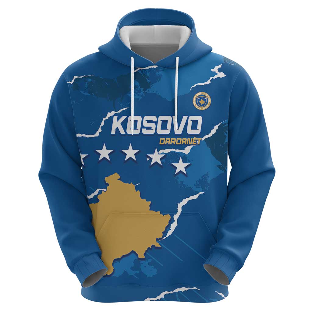 Custom Kosovo Football Hoodie Come On Dardanet