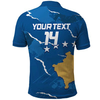 Custom Kosovo Football Polo Shirt Come On Dardanet