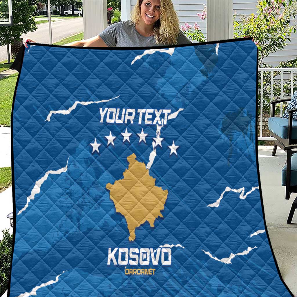 Custom Kosovo Football Quilt Come On Dardanet