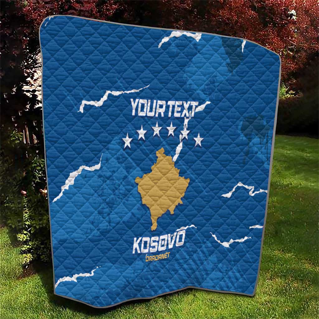 Custom Kosovo Football Quilt Come On Dardanet