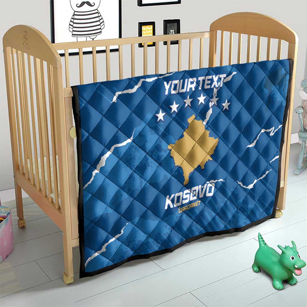 Custom Kosovo Football Quilt Come On Dardanet