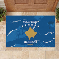 Custom Kosovo Football Rubber Doormat Come On Dardanet