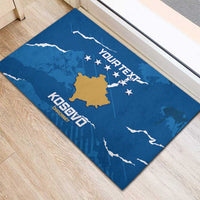 Custom Kosovo Football Rubber Doormat Come On Dardanet