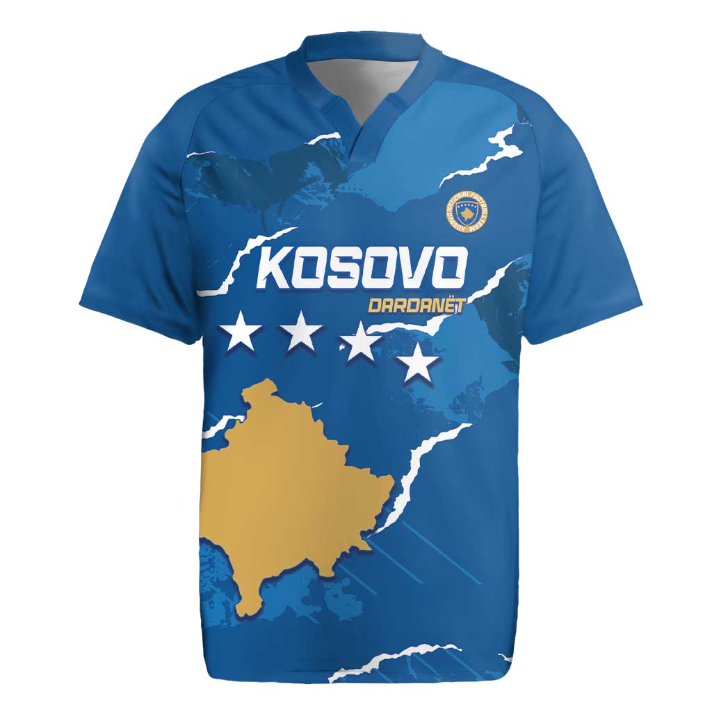 Custom Kosovo Football Rugby Jersey Come On Dardanet