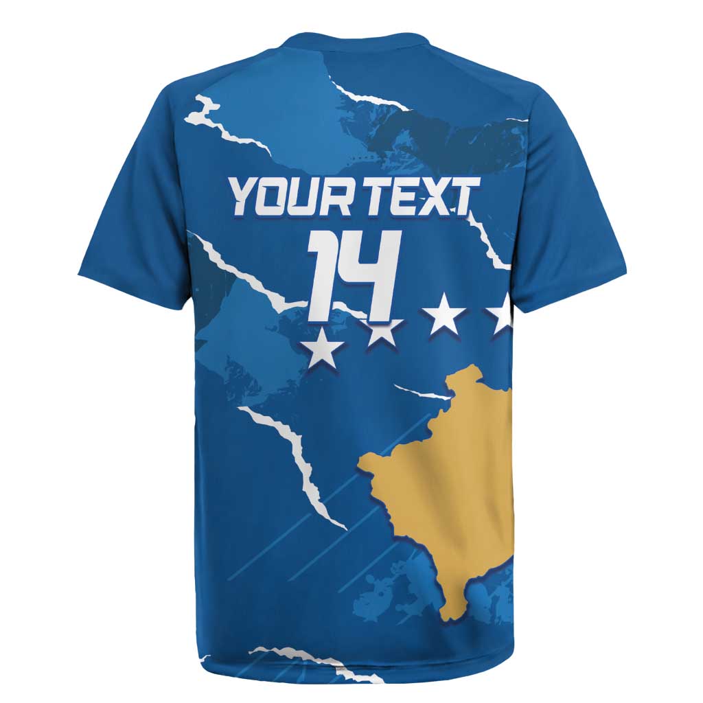 Custom Kosovo Football Rugby Jersey Come On Dardanet