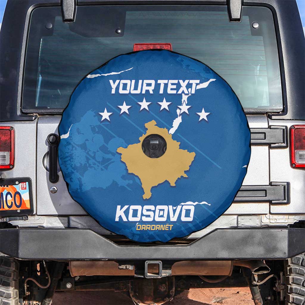 Custom Kosovo Football Spare Tire Cover Come On Dardanet