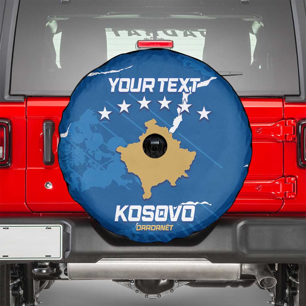 Custom Kosovo Football Spare Tire Cover Come On Dardanet