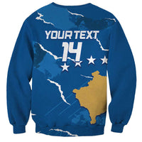Custom Kosovo Football Sweatshirt Come On Dardanet