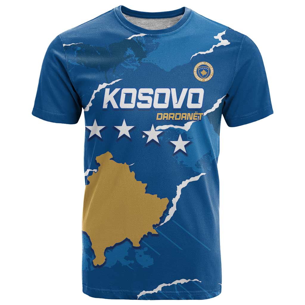 Custom Kosovo Football T Shirt Come On Dardanet