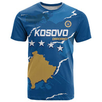 Custom Kosovo Football T Shirt Come On Dardanet