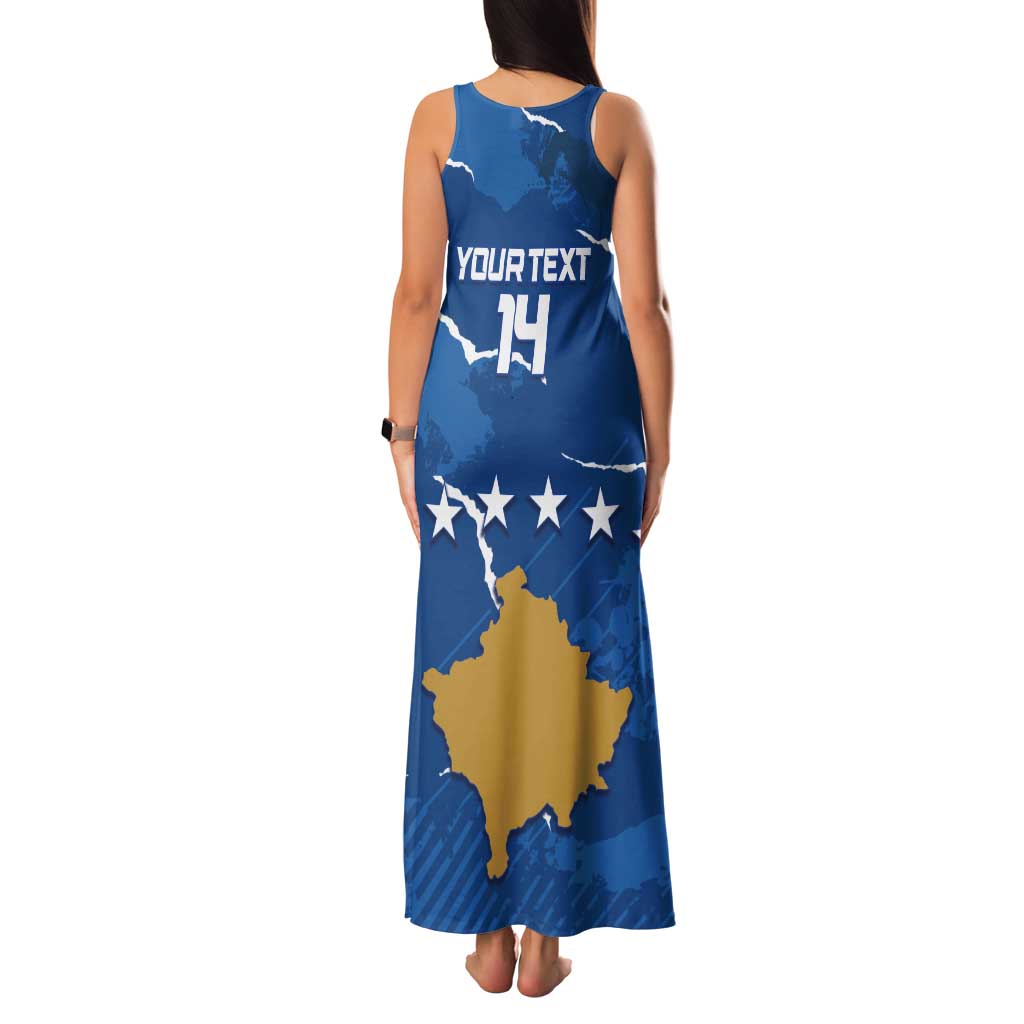 Custom Kosovo Football Tank Maxi Dress Come On Dardanet