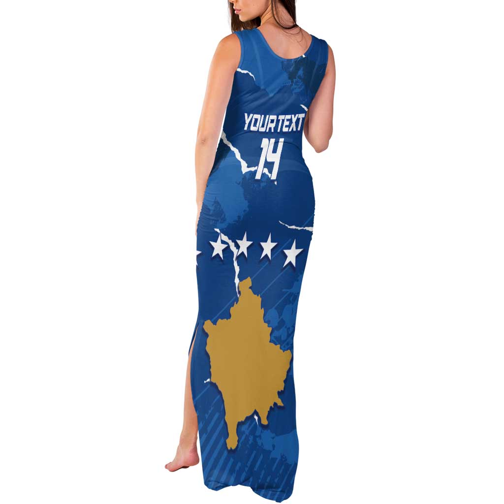 Custom Kosovo Football Tank Maxi Dress Come On Dardanet