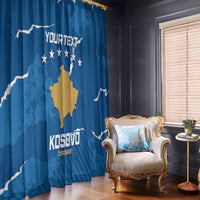 Custom Kosovo Football Window Curtain Come On Dardanet