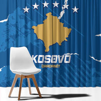 Custom Kosovo Football Window Curtain Come On Dardanet
