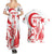 Custom Turkey Football Couples Matching Summer Maxi Dress and Hawaiian Shirt Turkyie Wolf With Crescent-Stars