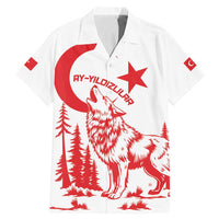 Custom Turkey Football Family Matching Mermaid Dress and Hawaiian Shirt Turkyie Wolf With Crescent-Stars