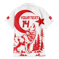 Custom Turkey Football Family Matching Mermaid Dress and Hawaiian Shirt Turkyie Wolf With Crescent-Stars