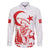 Custom Turkey Football Family Matching Off The Shoulder Long Sleeve Dress and Hawaiian Shirt Turkyie Wolf With Crescent-Stars