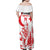 Custom Turkey Football Family Matching Off Shoulder Maxi Dress and Hawaiian Shirt Turkyie Wolf With Crescent-Stars