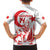 Custom Turkey Football Family Matching Off Shoulder Short Dress and Hawaiian Shirt Turkyie Wolf With Crescent-Stars