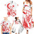 Custom Turkey Football Family Matching Summer Maxi Dress and Hawaiian Shirt Turkyie Wolf With Crescent-Stars