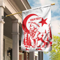 Custom Turkey Football Garden Flag Turkyie Wolf With Crescent-Stars