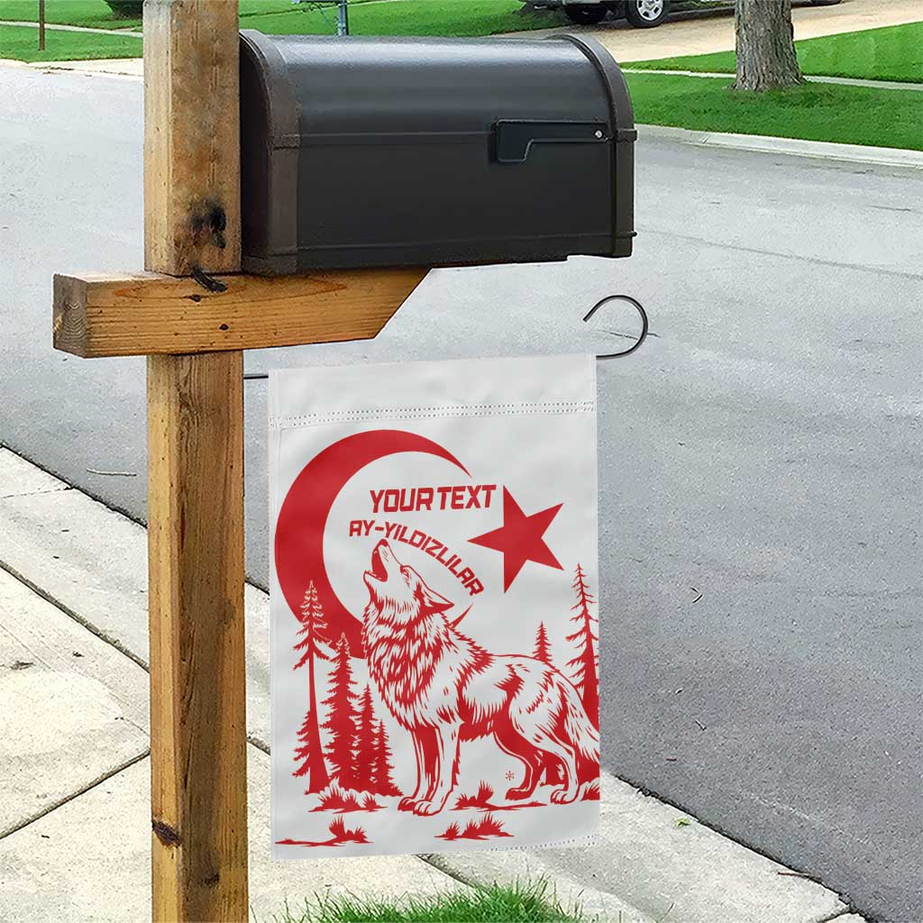 Custom Turkey Football Garden Flag Turkyie Wolf With Crescent-Stars