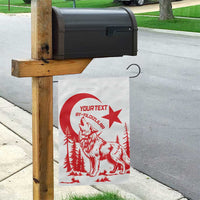 Custom Turkey Football Garden Flag Turkyie Wolf With Crescent-Stars