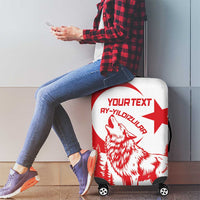 Custom Turkey Football Luggage Cover Turkyie Wolf With Crescent-Stars