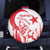 Custom Turkey Football Spare Tire Cover Turkyie Wolf With Crescent-Stars