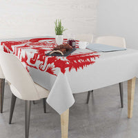 Custom Turkey Football Tablecloth Turkyie Wolf With Crescent-Stars
