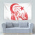 Custom Turkey Football Tapestry Turkyie Wolf With Crescent-Stars