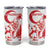 Custom Turkey Football Tumbler Cup Turkyie Wolf With Crescent-Stars