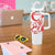 Custom Turkey Football Tumbler With Handle Turkyie Wolf With Crescent-Stars