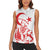 Custom Turkey Football Women Sleeveless Polo Shirt Turkyie Wolf With Crescent-Stars