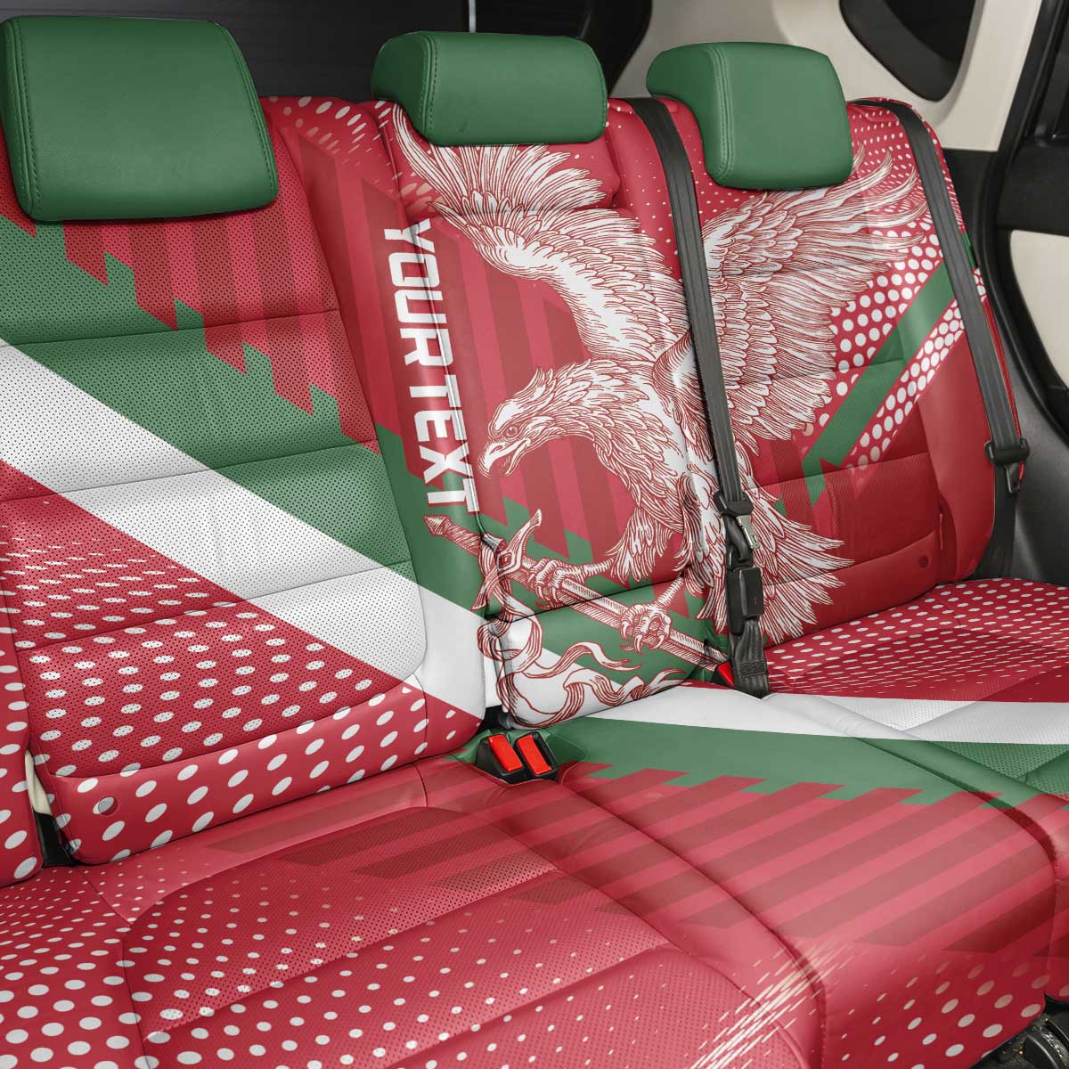 Custom Hungary Football Back Car Seat Cover Come On Magyarok