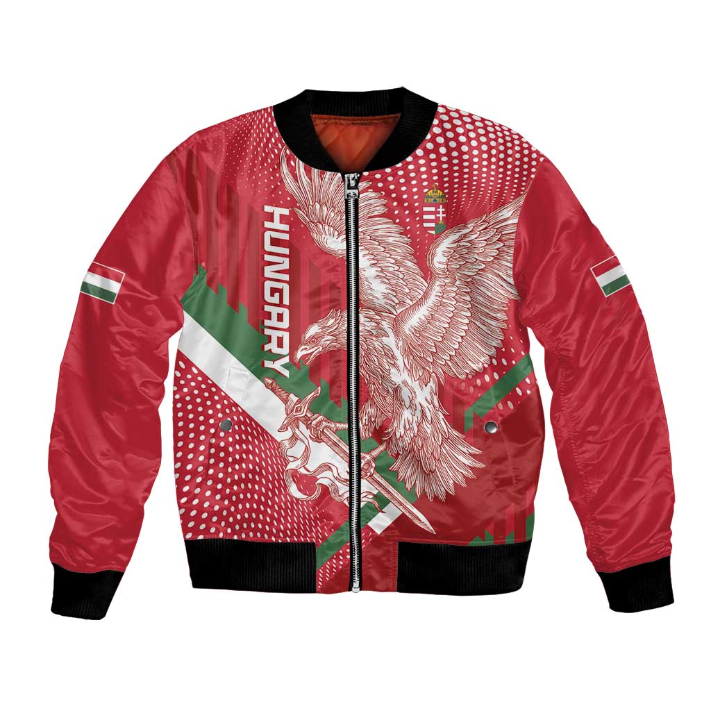 Custom Hungary Football Bomber Jacket Come On Magyarok