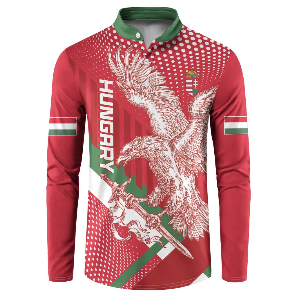 Custom Hungary Football Button Sweatshirt Come On Magyarok